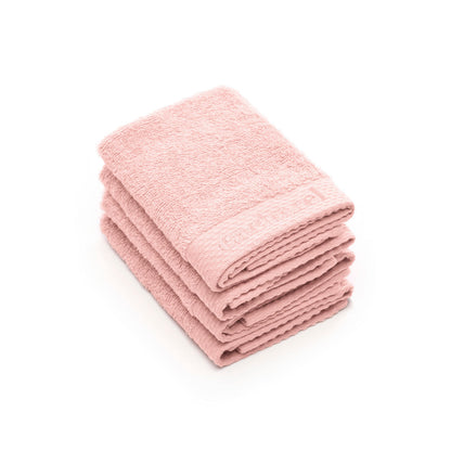 4 guest towels Salmon pink