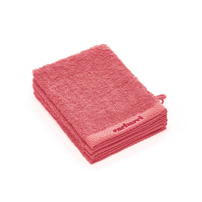 Set of 4 washcloths Hibiscus pink