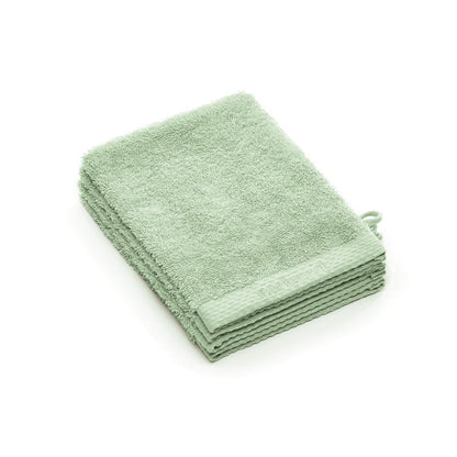 Set of 4 washcloths Meadow green
