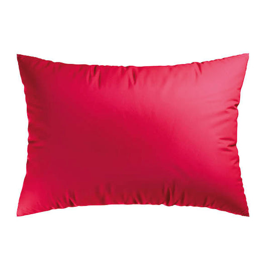 Pillowcase(s) cotton satin - Uni Red