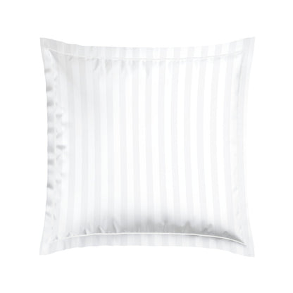 Pillowcase(s) cotton satin - Jacquard woven - Petites Fleurs white