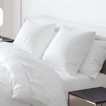 Pillowcase(s) cotton satin - Uni white