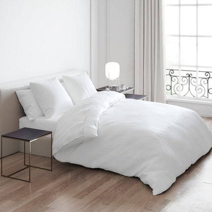 Pillowcase(s) cotton satin - Uni white