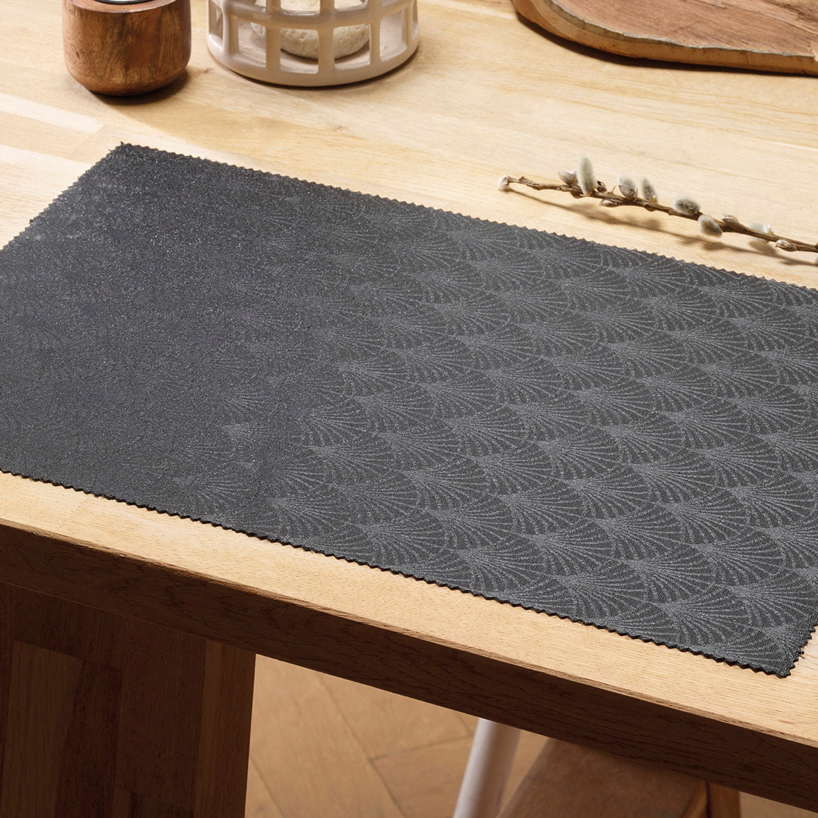 Set of 2 placemats - Lila Black