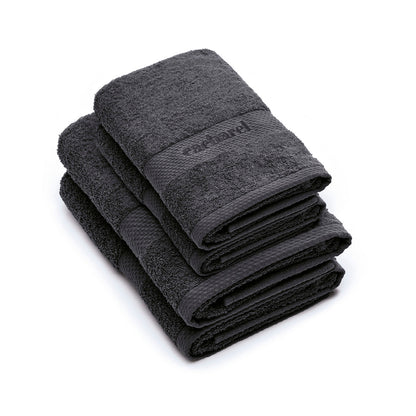 Set of 2 hand towels + 2 bath towels Dark grey