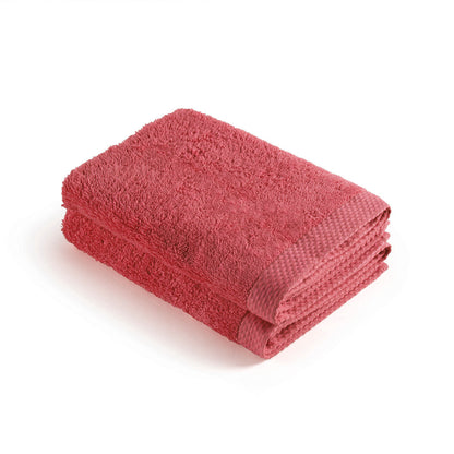 Set of 2 kitchen towels Hibiscus pink