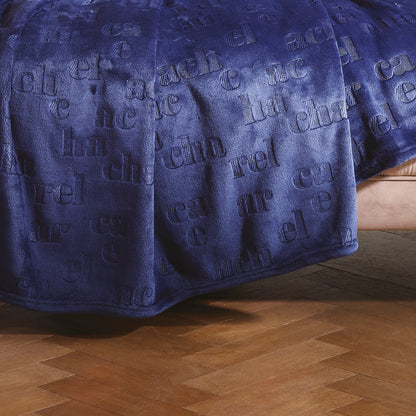 Maxi plaid Signature Dark blue - 220 x 250 cm