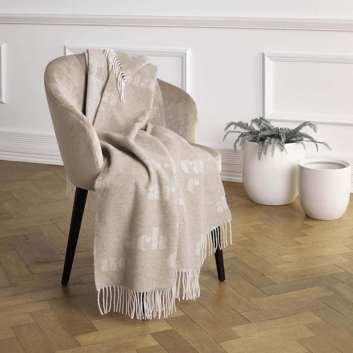 Woven plaid - Signature Taupe