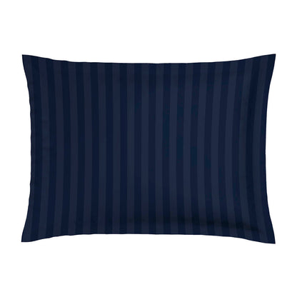 Pillowcase(s) cotton satin - Bouquet d'hortensias dark blue