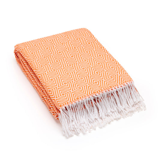Woven plaid - Florence Orange