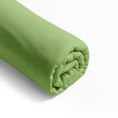 Drap-housse satin de coton - Marie fleurs Vert