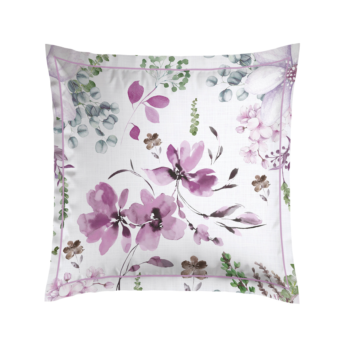Pillowcase(s) cotton satin - Dahlia Purple 2 x (63 x 63 cm)