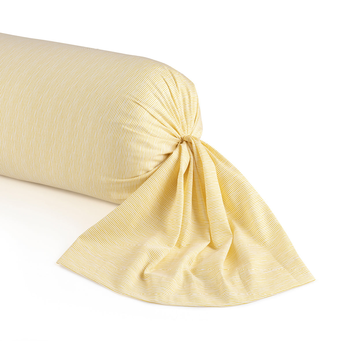 Pillowcase(s) cotton satin - Douceur florale Yellow 43 x 210 cm