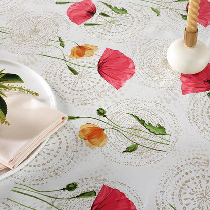 Tablecloth - Coquelicots Off-white