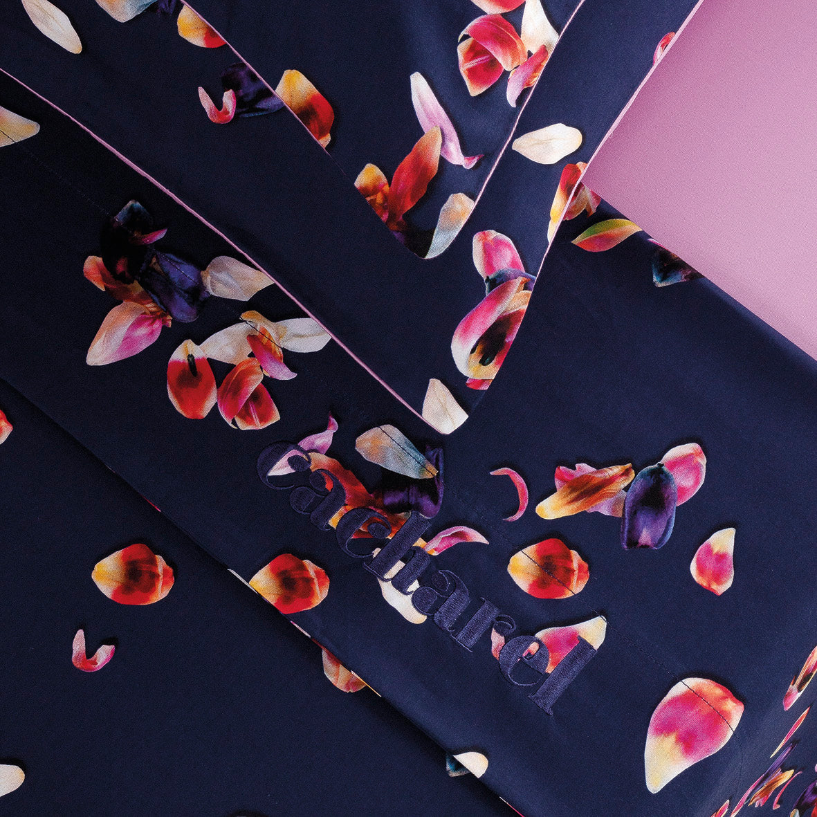 Flat sheet cotton satin - Aurore Pink