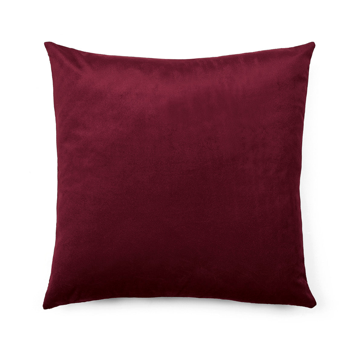 Housse de coussin - fleur ciselé  Bordeaux