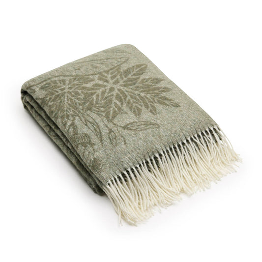 Plaid tissé en cachemire Toucania Vert - 130 x 180 cm