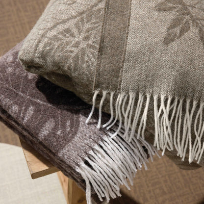 Woven plaid Toucania Brown - 130 x 180 cm