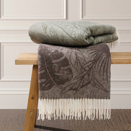 Woven plaid Toucania Brown - 130 x 180 cm