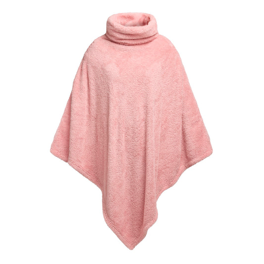 Poncho en polaire ultra doux et confortable - Rose clair