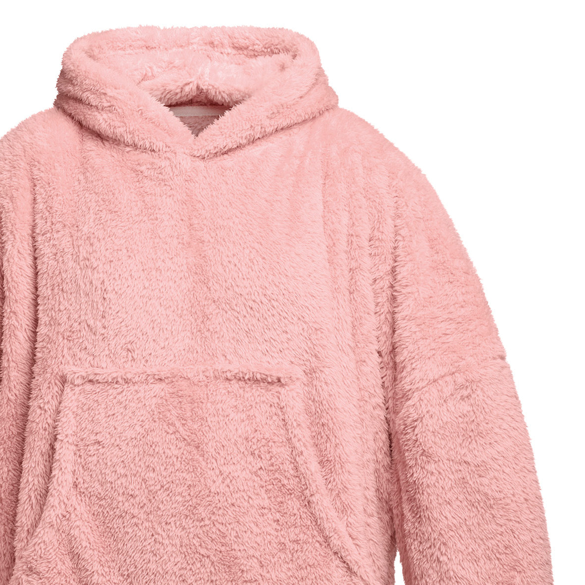 Sweat plaid en polaire ultra doux et confortable - Rose clair