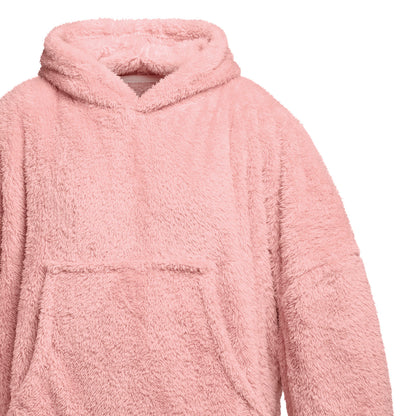 Sweat plaid en polaire ultra doux et confortable - Rose clair