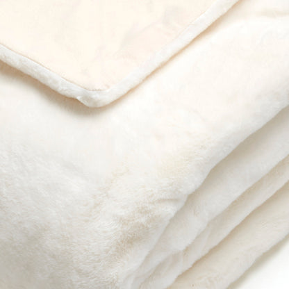 Plaid imitation fourrure   Blanc - 130 x 180 cm