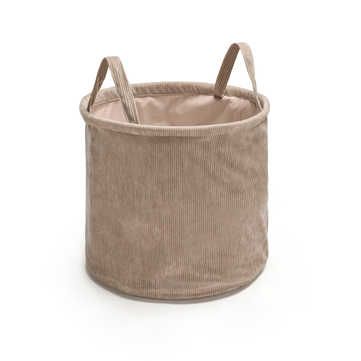 Storage basket corduroy - Taupe - D 31 x H 31  cm