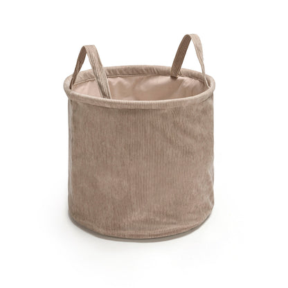 Storage basket corduroy - Taupe - D 31 x H 31  cm