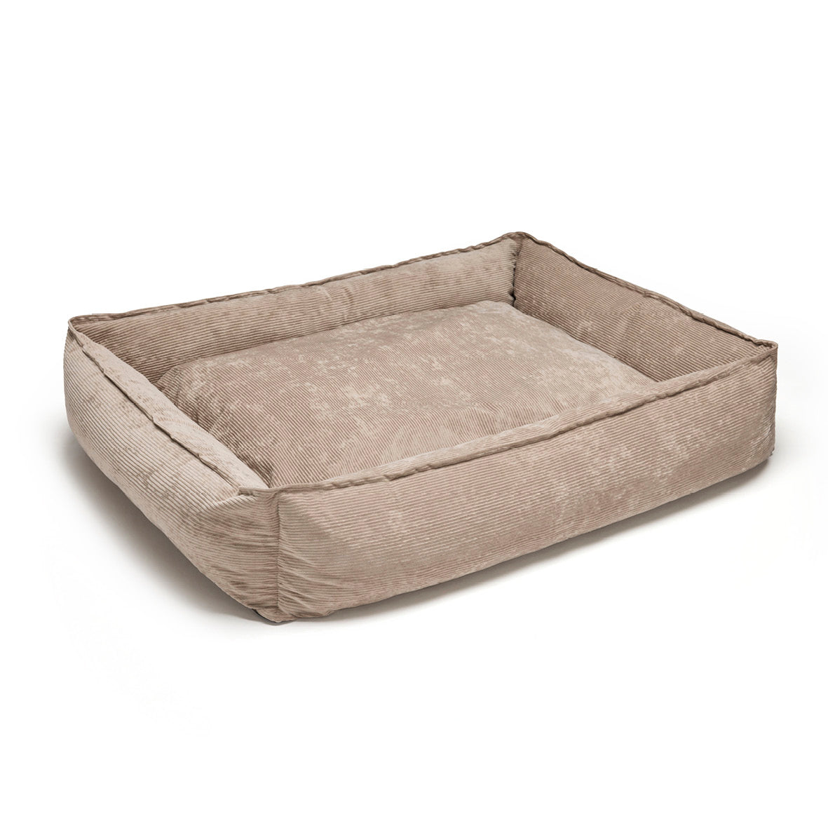 Panier pour chien velours côtelé - Taupe