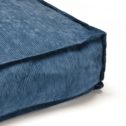 Coussin pour chien velours côtelé - Bleu