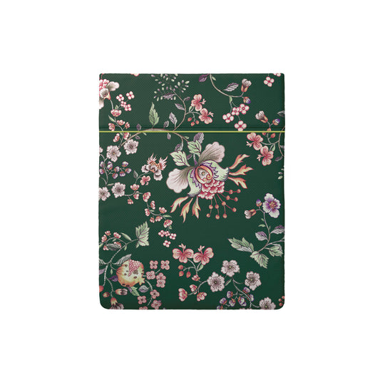 Flat sheet cotton satin - Jardin secret Green