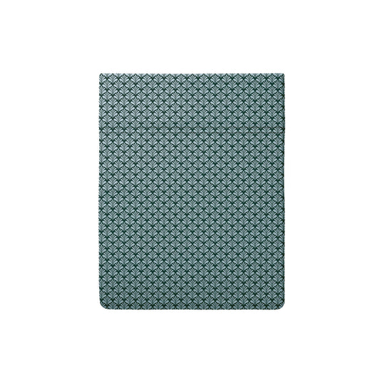 Flat sheet cotton satin - Arche florale Green
