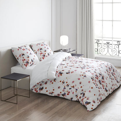 Flat sheet cotton satin - Aurore White