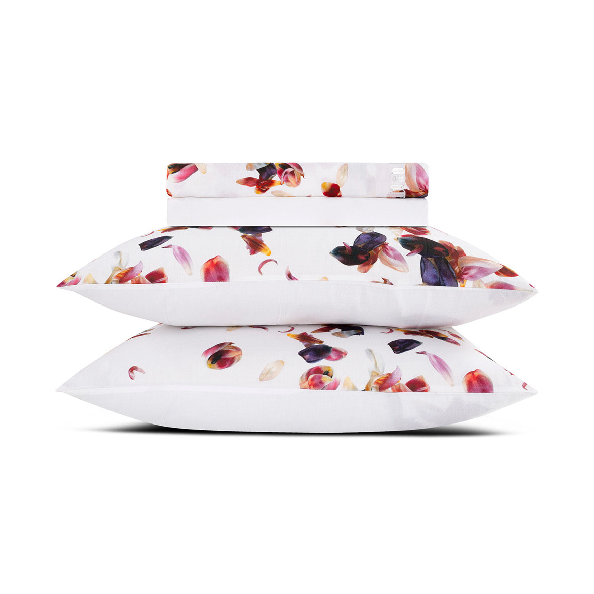 Sheet set cotton satin - Aurore White