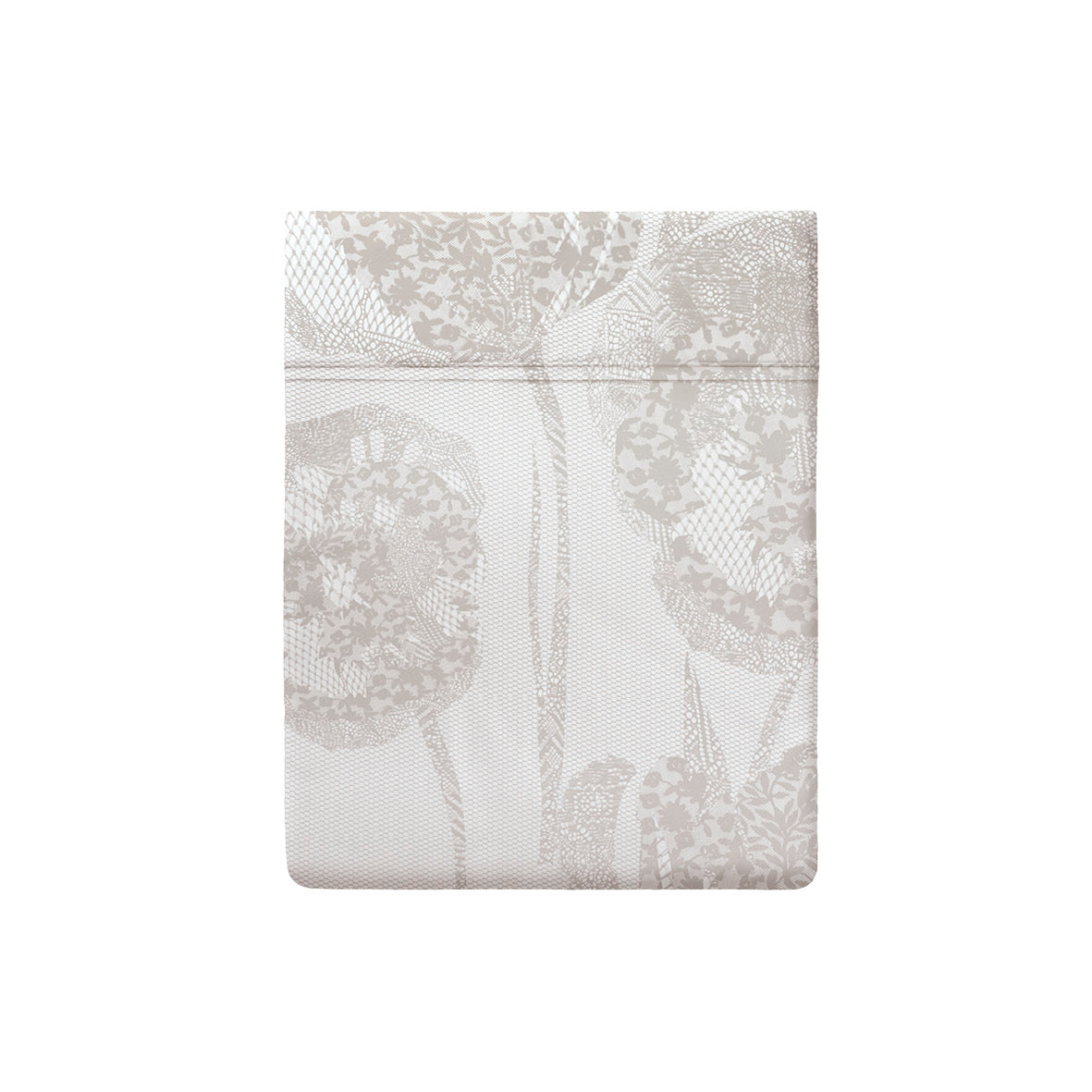 Flat sheet cotton satin - Lace Taupe