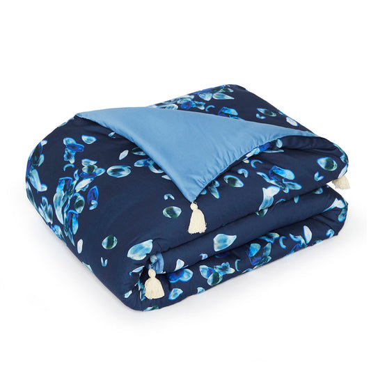 Quilt with tassels - Aurore Blue