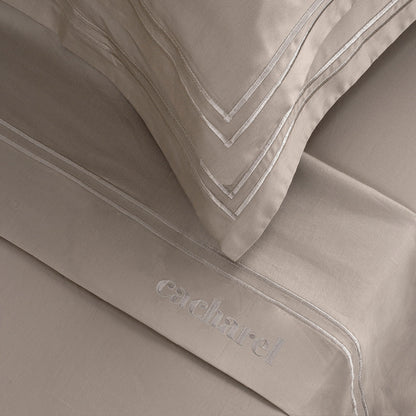 Taie(s( d'oreiller satin de coton - La Rochelle Taupe / Taupe