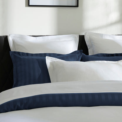 Taie(s) d'oreiller satin de coton - La Rochelle Blanc / Blanc