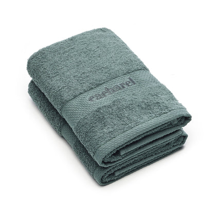 Set of 2 hand towels Sage green