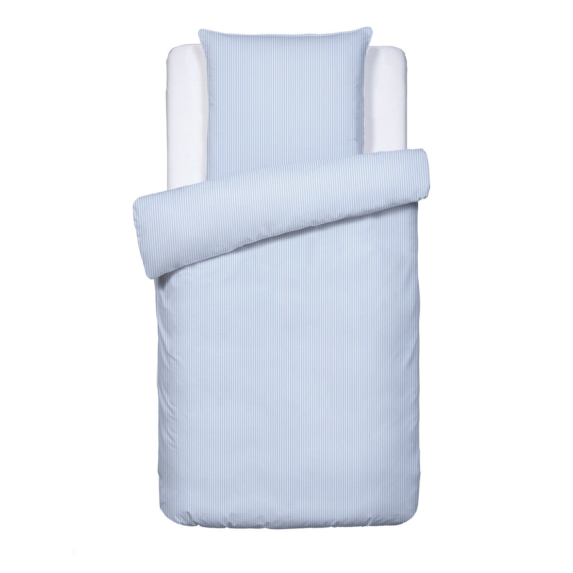 Duvet cover + pillowcase(s) cotton percal - Saclay Light blue