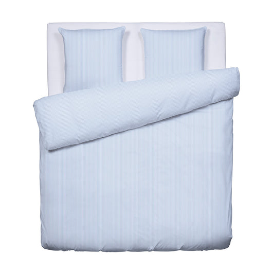 Duvet cover + pillowcase(s) cotton percal - Saclay Light blue