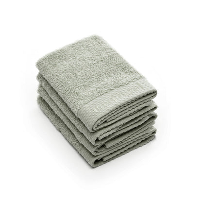 4 guest towels Almond green