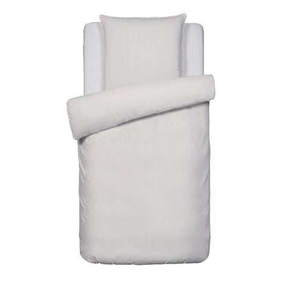 Housse de couette + taie(s) d'oreiller satin de coton - Saclay Taupe