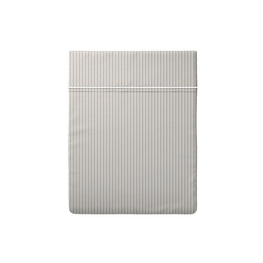 Drap plat satin de coton - Saclay Taupe