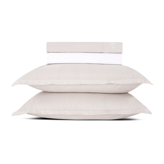 Sheet set cotton percal - Saclay Taupe