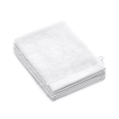 Set of 4 washcloths White