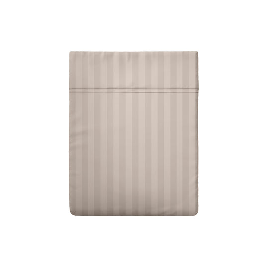 Drap plat satin de coton dobby stripe - Dobby stripe woven Taupe