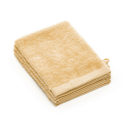 Set of 4 washcloths Soft yellow