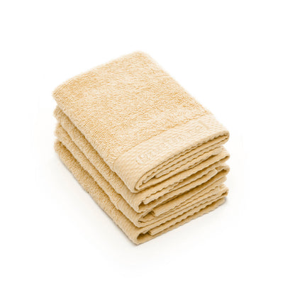4 guest towels Soft yellow